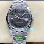 Swiss Clone ARF Rolex Datejust 36mm Green Roman Dial Cal.3235 Stainless Steel Watch 